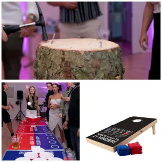 DEN PLADSVENLIGE - EVENTLAGERET AKTIVITETSPAKKE MED SLÅ SØM I BEER PONG OG CORNHOLE